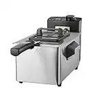 Tower T17048 Deep Fat Fryer with Adjustable Thermostat, Stainless Steel,Silver, 3L, 2000W