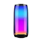 LAMA RGB Lights Bluetooth Speaker, Portable Wireless Bluetooth Speaker, IPX5 Waterproof, TF Card/USB/AUX, Mini Speakers for Mobile Phone, PC, Tablet, TV, Car, Party, Home, L Size