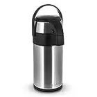 LIVIVO ® Stainless Steel Airpot Hot Tea Coffee Drinks Vacuum Flask Jug - Suitable for hot or Cold Drinks up to 24 Hours (3L - 3 Litre Flask)