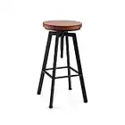 Holdfiturn Breakfast Bar Stools Adjustable Wooden Stool Swivel Wooden Bar Stools Perching Stool Kitchen Breakfast Bar for Counter Breakfast Bar Cafe Pub