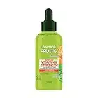 Garnier Fructis Vitamin & Strength Hair Fall Reducing Serum Treatment for Weak Hair with Tendency to Fall, Silicone Free, with Blood Orange, Vitamin C and Biotin, 125mL