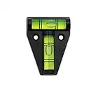 Eastuy 2 Way Mini Spirit Level, Shatterproof Waterproof T Level Bubble Level for RV Furniture Camera, Caravan Mini Spirit Level for Camping Campervan