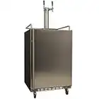 EdgeStar Full Size Dual Tap Built-In Kegerator - Stainless Steel Black