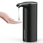 YIKHOM Automatic Liquid Soap Dispenser, Touchless Dish Soap Dispenser, 5 Level Adjustable Sensor Electric Soap Dispenser, 15.37oz/450ml Hand Soap Dispenser, USB C Rechargeable for Bathroom Kitchen