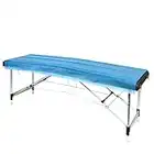 Paquete de 25 sábanas desechables para mesa de masaje, funda de cama de spa para silla de tatuaje, salón de belleza, quiropráctico (31 x 71 pulgadas, azul)