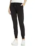 Amazon Essentials Jogger de Ajuste Informal de Tejido de Rizo para Gimnasio Mujer, Negro, S