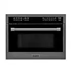 ZLINE 24" Built-in Convection Microwave Oven in Black Stainless Steel with Speed and Sensor Cooking