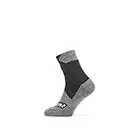 Sealskinz Unisex Allwetter Wasserdichte Socken – Knöchellang, Schwarz, M