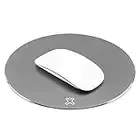 XtremeMac -Tapis de Souris - pour Souris à Bille, Optique ou Laser- Accessoire pour Mac - Aluminium - Revêtement antidérapant - Gris