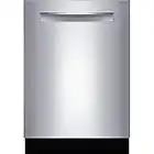 Bosch SHPM88Z75N 24" 800 Series Built-in Dishwasher with 16 Place Settings, 6 Wash Cycles, MyWay 3rd Rack, CrystalDry and 40 dBA (Pocket Handle)