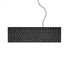 Dell KB216 - 580-ADHK - Tastiera Multimediale USB - Layout Stati Uniti Internazionale (QWERTY), Nero