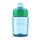 Philips Avent SCF553/05 - Vaso con boquilla de silicona para niño, válvula antigoteo, sin BPA, para 9 meses, 260 ml, color verde