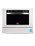 BLACK+DECKER BCD6W Compact Countertop Dishwasher, 6 Place Settings, White
