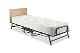 Jay-Be Crown Premier Folding Bed with Deep Sprung Mattress - Single, Black