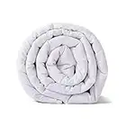 RelaxBlanket Weighted Blanket | 60''x80'',15lbs | for Individual Between 140-190 lbs | Premium Cotton Material with Glass Beads | White