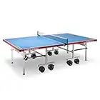 JOOLA 11650 ALUTERNA - Mesa de Ping Pong Profesional para Exteriores, Resistente a la Intemperie, 6 mm, Superficie unida de Aluminio y plástico, Base Plegable, 274 x 152,5 x 76 cm