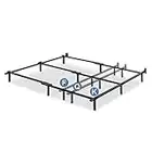 Zinus Paige Compack Adjustable 7 Inch Heavy Duty Bed Frame, for Box Spring and Mattress Sets, Fits Full Queen King