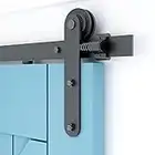 QINAIXQM 6FT/182CM Herraje para Puerta Corredera Kit de Accesorios para Puertas Correderas Kit de una Sola Puerta