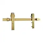 National Hardware N700-006 Interior Sliding Barn Door Hardware One Piece Designer Kit with Soft Close, 72 in, Brushed Gold