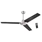 Westinghouse Lighting 7238300 Jax, Modern Industrial Style Ceiling Fan with Remote Control, 56 Inch, Brushed Nickel Finish, Bn & Black