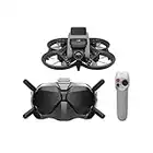 DJI Avata Fly Smart Combo (DJI FPV Goggles V2) - First-Person View Drone UAV Quadcopter with 4K Stabilized Video, Super-Wide 155° FOV, Built-in Propeller Guard, HD Low-Latency Transmission, Emergency Brake and Hover, Black