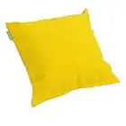 Gardenista Premium Large Garden Scatter Cushion | Water Resistant Cushions | Hollowfibre Filled Outdoor Seating Furniture Pillow | Great for Patio Rattan Chairs | Comfy and Lightweight (Yellow, 1)