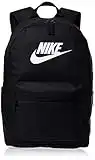 Nike Heritage Sac a dos 2.0, Unisex-Erwachsene, Schwarz (Black/Black/White), One Size