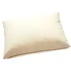 Organic Grown Buckwheat Hulls/Husks Pillow for Neck Support - Sleeping Bed Pillow Neck Pain Relief Headrest Support, 100% Natural Unbleached Cotton, Zipper Case (Japanese 14" x 20")