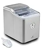 SENYA Machine à glaçons Ice Cool, 12kg / 24H, récipient 1,6 L, Silver, 120W SYCP-IM002