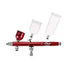 ABEST Dual-action 7cc 20cc 40cc 0.3mm Airbrush Spray Gun Gravity Feed Airbrush Kit for Makeup Nail Art Tattoo Cake Toy Model