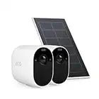 Arlo Essential, 2 camaras de vigilancia wi-fi con Panel Solar - Blanco, con 90 dias Secure incluidos