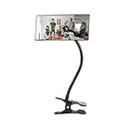 Clip On Security Mirror, Cubicle Computer Desk Convex Mirror for Office Personal Safety Rearview Monitors or Anywhere (7.28" Rectangle Mirror with Border)