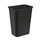 AmazonCommercial 10 Gallon Rectangular Commercial Office Wastebasket, 1 Pack, Black