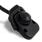 Five Oceans Trolling Motor (12V–24V) Foot Control Switch with Continuous-ON lever, Rated Up to 50 Amps DC, Black PolyCarbonate, Waterproof IP65, FO-4601