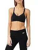 NIKE Women's Rival Bra Sports, Black/Black/White, 38D,AQ4184