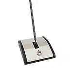 Bissell Natural Sweep Carpet and Floor Sweeper with Dual Rotating System and 2 Corner Edge Brushes, 92N0A, 4, Silver