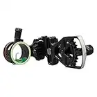 Perogen Archery Compound Bow Sight Single Pin One Pin Lightweight Durable Machined Aluminum .019" Fiber Optic ¡­