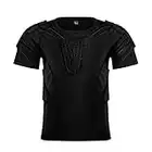 NC T-Shirts De Compression Matelassés pour Enfants, Chemises De Compression Matelassées pour Jeunes, Plastrons, Équipements De Protection, Chemises De Protection Matelassées, pour Le Football Rugby