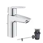 GROHE Start - Einhand-Waschtischarmatur (wassersparend, langlebige Oberfläche, S-Size), chrom, 24209002