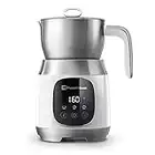 Maestri House 21 Ounce Detachable Smart Touch Digital Milk Frother Pot with Temperature & Thickness Control for Lattes, Cappuccinos, and Mochas, White