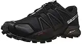 SALOMON Speedcross 4, Scarpe da Ginnastica Basse Uomo, Nero Black Metallic, 43 1/3 EU