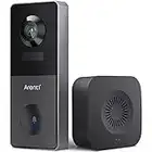 ARENTI Timbre con Vídeo 2K HD Timbre Inalámbrico Exterior Impermeable Batería de 6700mAh, 2.4 GHz WiFi, Visión Nocturna, Audio Bidireccional, Compatible con Alexa Google