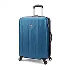 SWISSGEAR Chrome Medium Luggage - Hardside Expandable Spinner Luggage 24-Inch., Blue