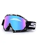 Lunettes de moto, Lunettes de vélo de saleté VTT Lunettes de sécurité anti-UV Lunettes de motocross coupe-vent anti-poussière Lunettes de moto anti-rayures pour le cyclisme Équitation/escalade/ski