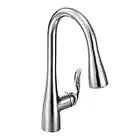 Moen 7594C Arbor One-Maniglia ad arco Pulldown-Miscelatore per lavello con doccetta estraibile, cromato