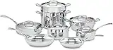 Cuisinart French Classic Stainless Cookware 13 Piece Set, Silver