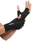 Copper Compression Arthritis Gloves - Orthopedic Brace - Copper Infused Fingerless Glove for Arthritis Pain. For Women & Men