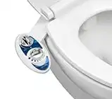 Luxe Bidet Neo 120 – Self Buse de nettoyage – Eau Douce non électrique mécanique Bidet WC Attachment (Bleu et blanc)
