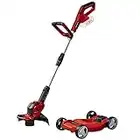 Einhell Cortacésped con batería GE-CT 18/28 Li TC-Solo Power X-Change (Iones de Litio, 18 V, Carro de Recortadora, 28 cm de Anchura de Corte, Hilo, envío sin batería ni Cargador)