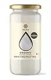 Piura Organic Extra Virgin Raw Coconut Oil 1L, Glass Jar, use in Cooking, Baking and as Hair & Skin Moisturiser